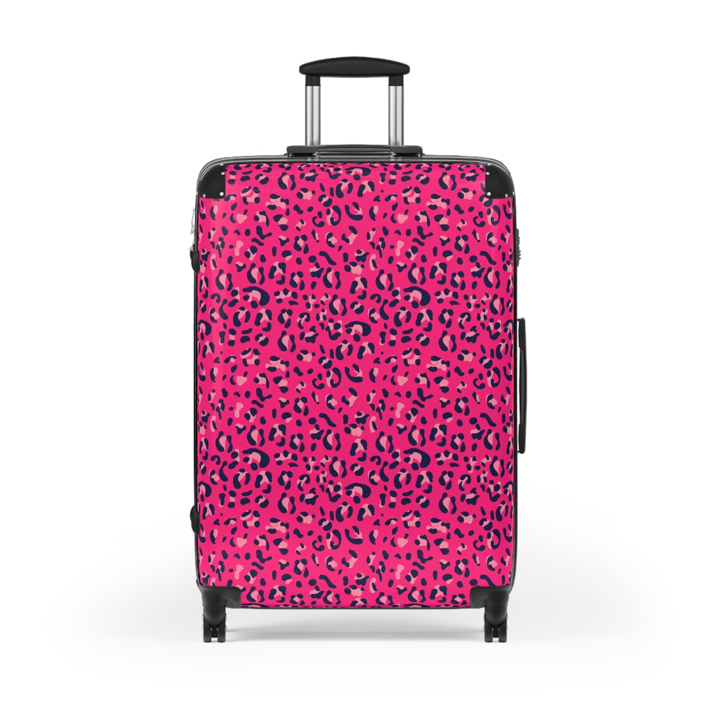 Pink Leopard Print Suitcase / Leopard Print Luggage
