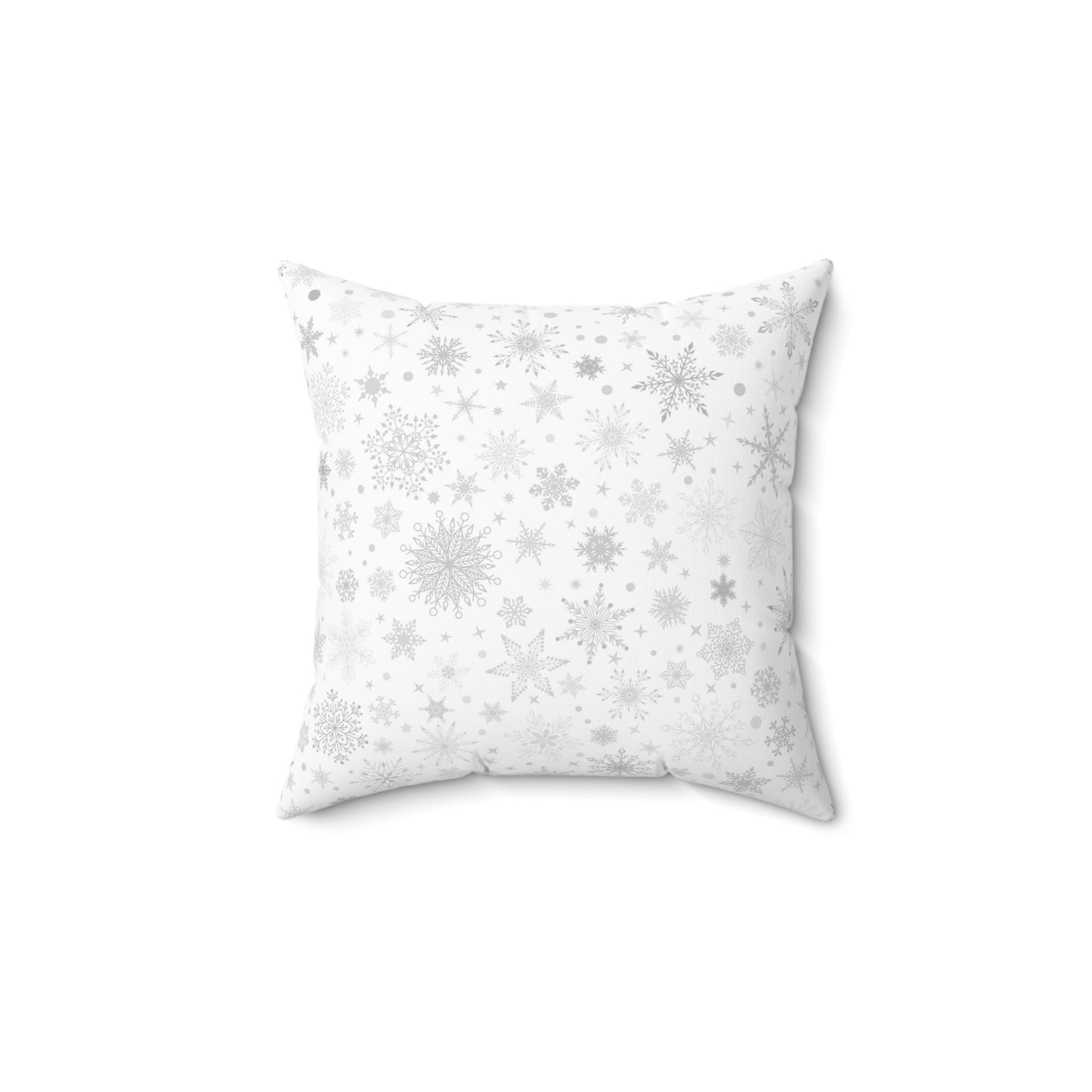 Winter White Snowflake Pillow