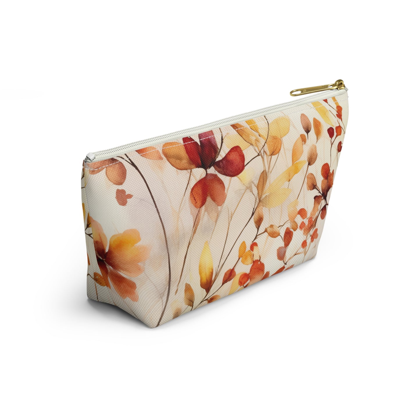Floral Makeup Bag / Personalized Cosmetic Bag