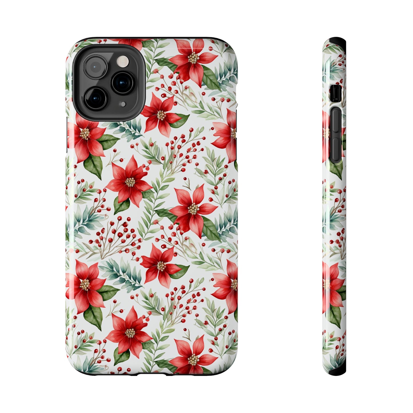 Christmas Poinsettia Phone Cases