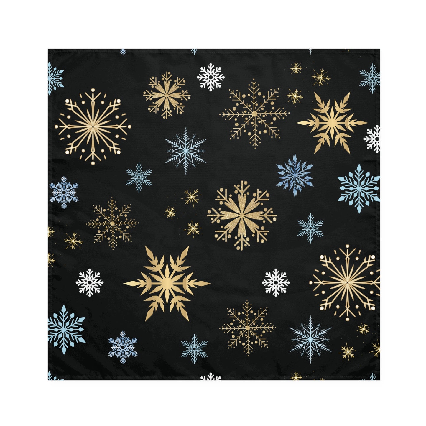 Gold Snowflake Napkins / Set of 4