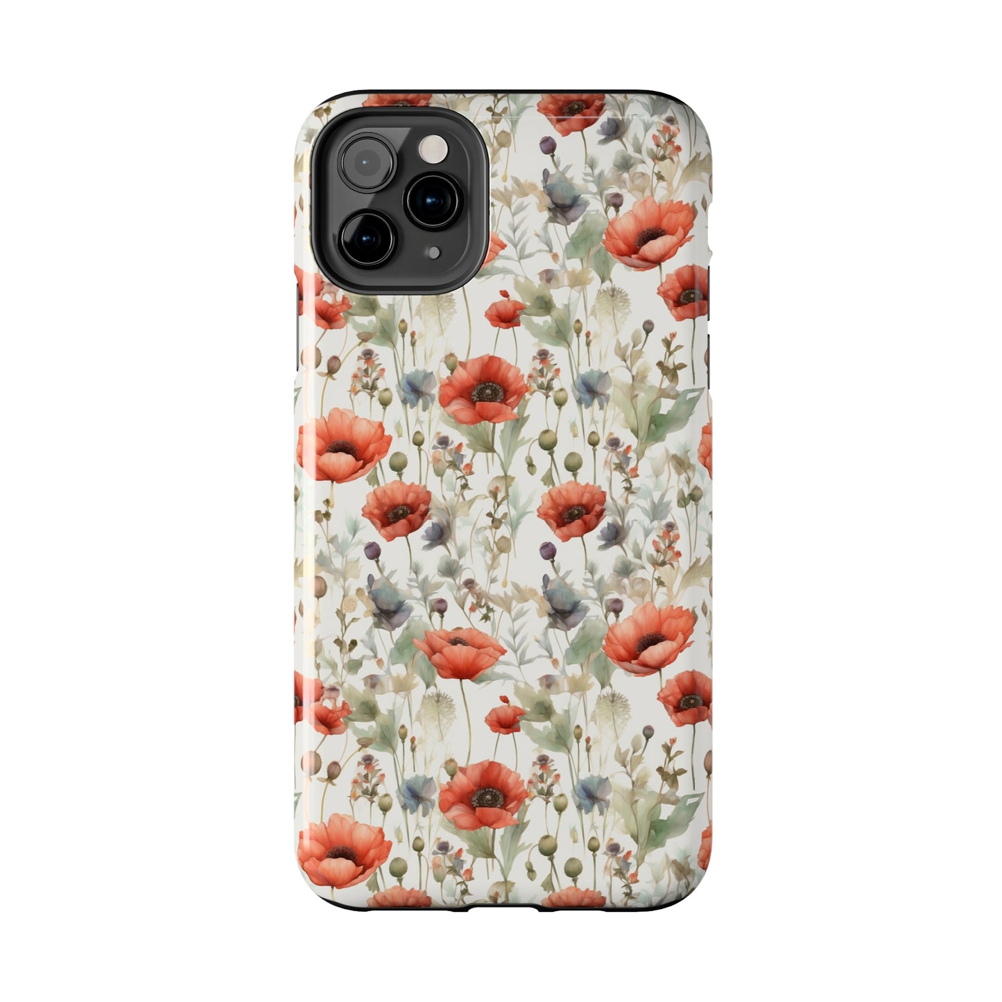 Watercolor Poppy Phone Case