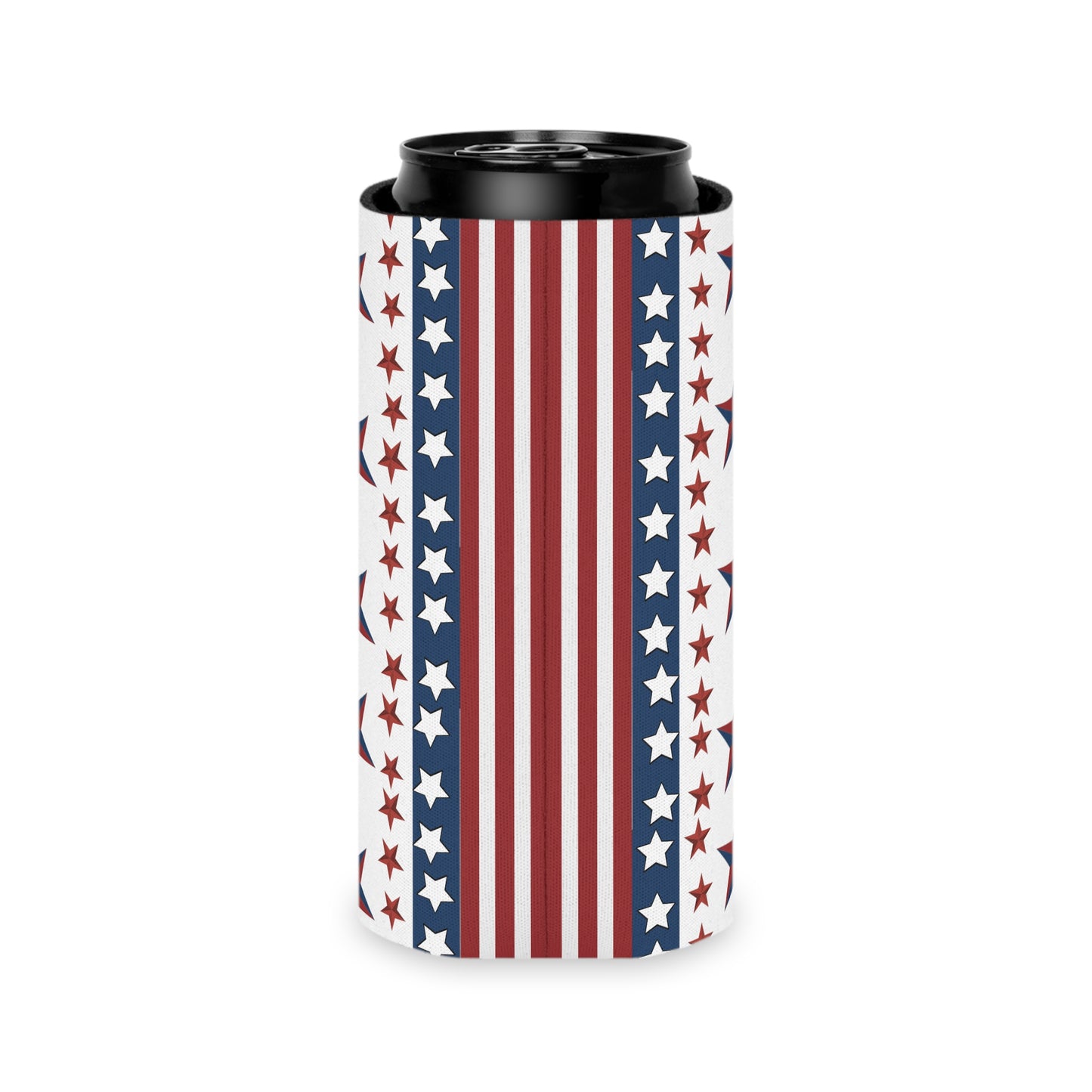 4th of July Can Cooler / USA Patriotic Koozie