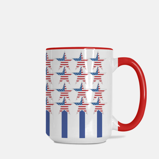 4th of July Mug / Stars and Stripes 15 oz Mug