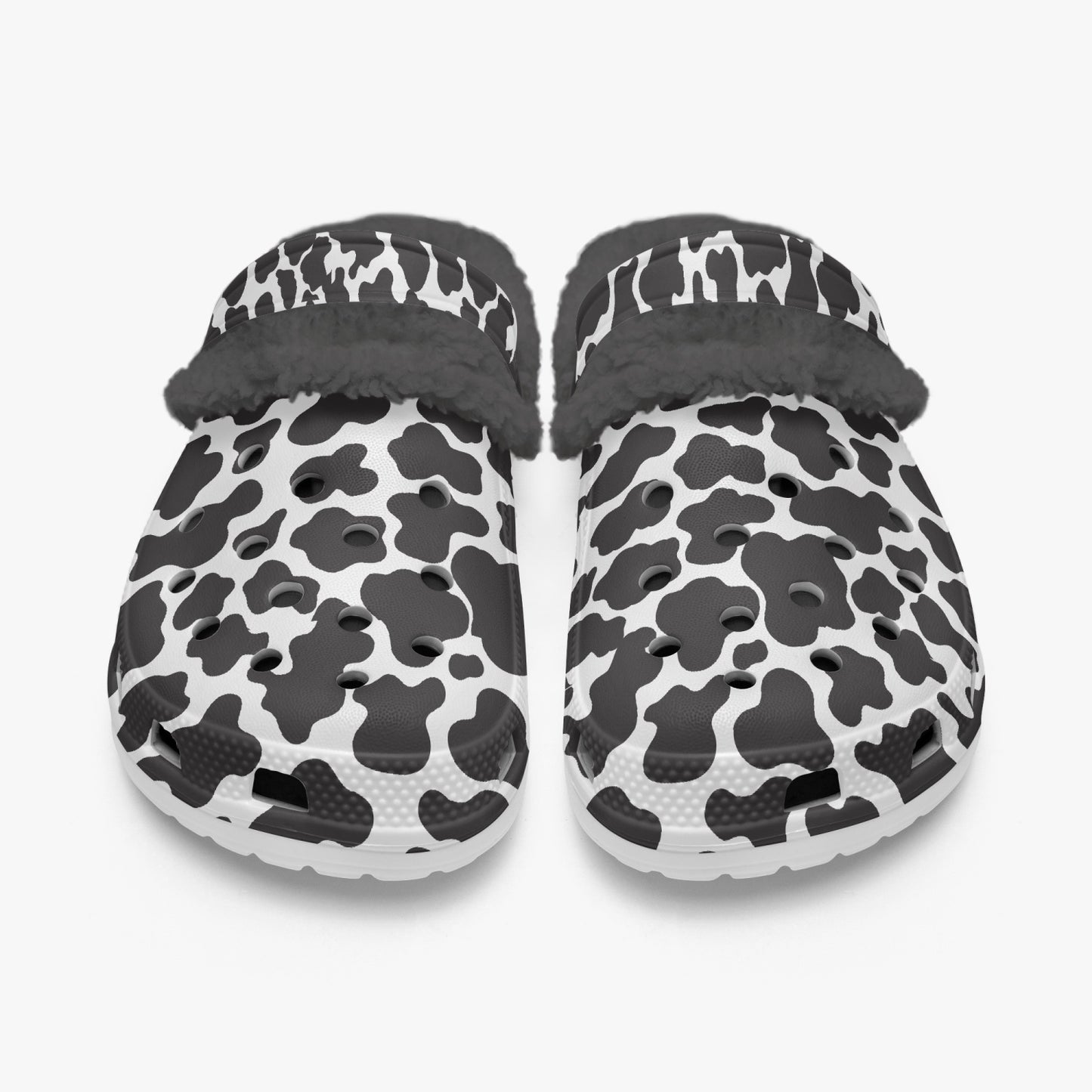 Cow Print Lined Clogs
