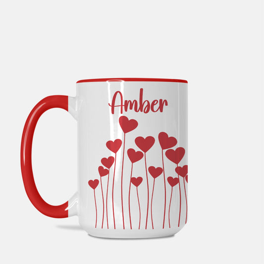 Valentine's Heart Mug / Red Heart Mug / 15 Oz