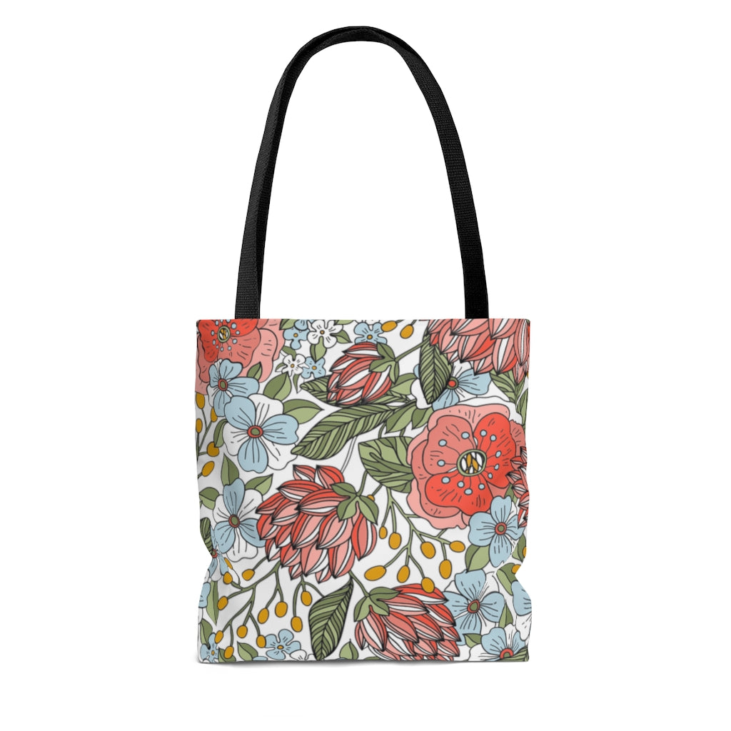 Floral Tote Bag / Spring Floral Tote Bag
