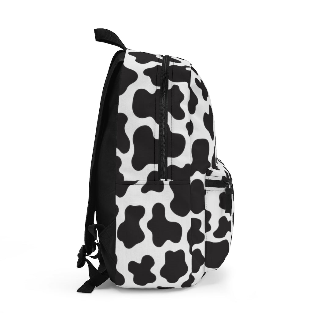 farmhouse cow print bookbag for girls or women back to school