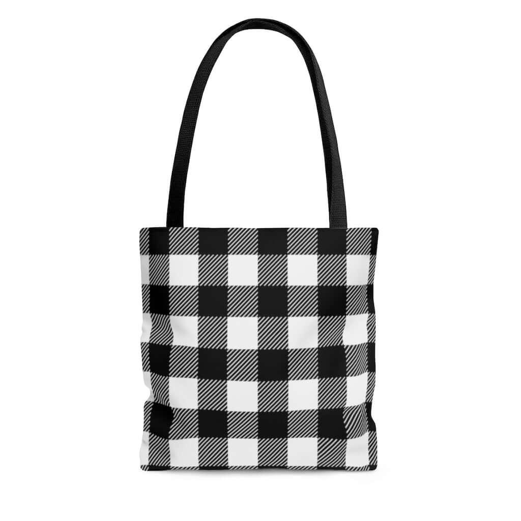 Buffalo Plaid Tote Bag Farmhouse Plaid Bag Farmhouse for the Soul