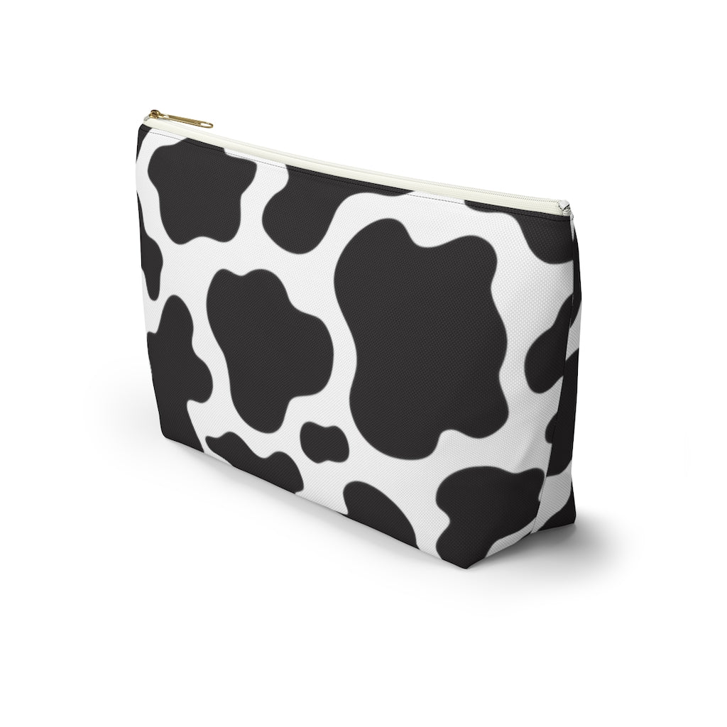 Farmhouse Make Up Bag / Cow Print Cosmetic Bag