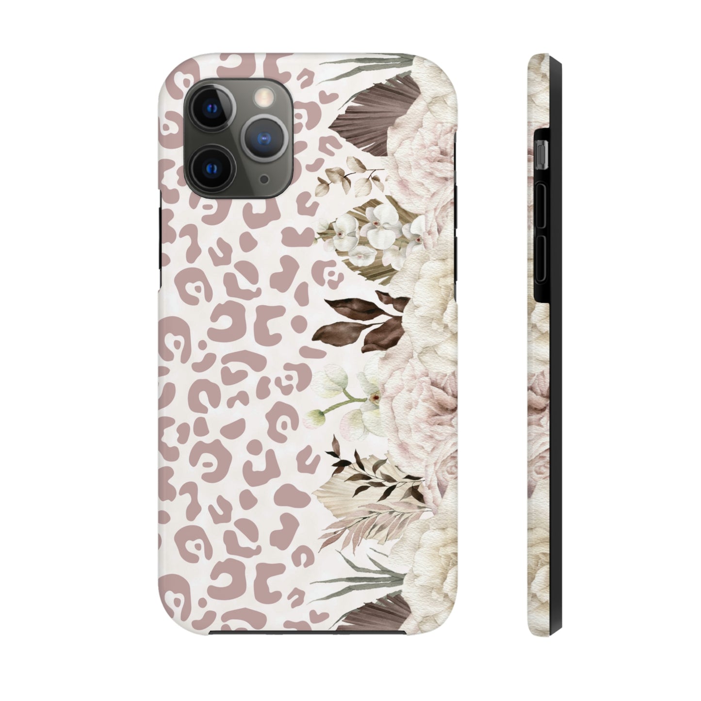 Women's Leopard Print Floral Iphone Case
