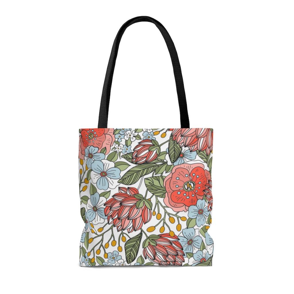 Floral Tote Bag / Spring Floral Tote Bag