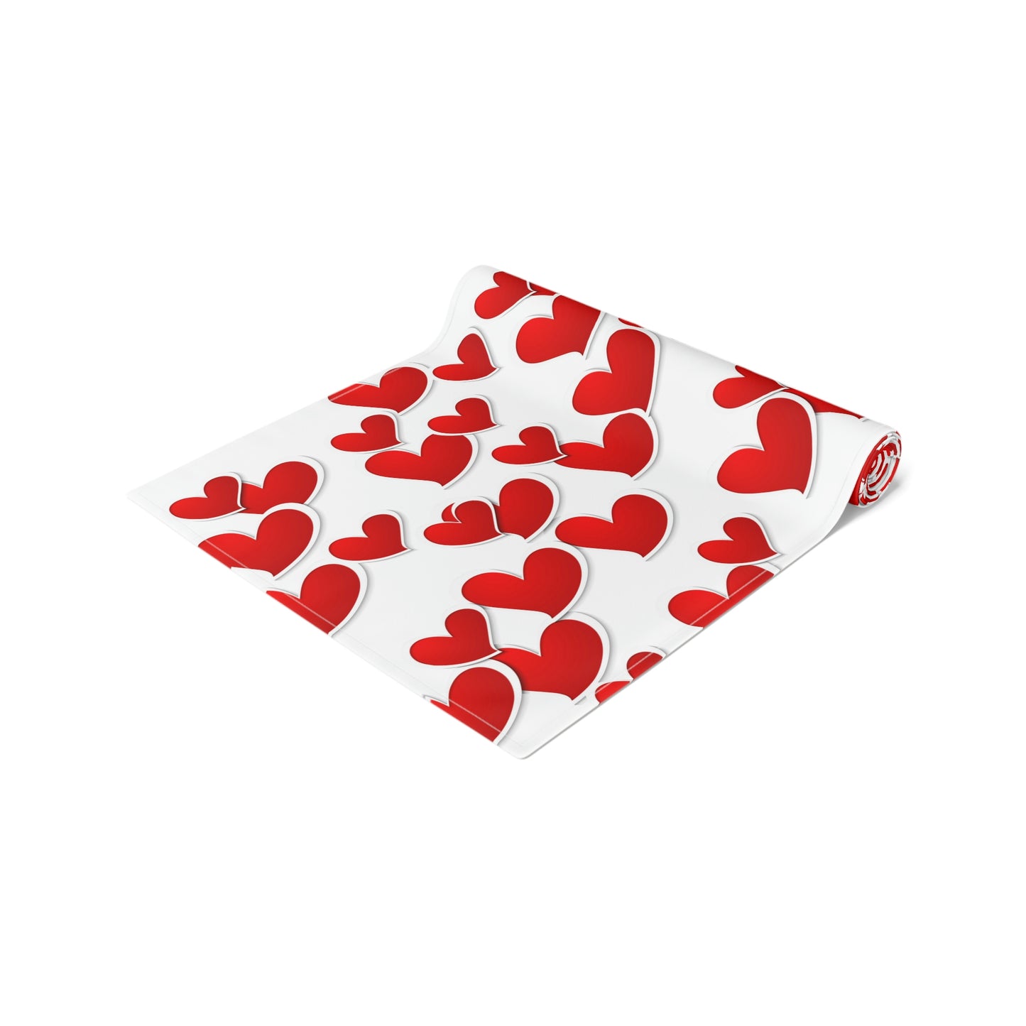Valentine's Day Table Runner / Heart Print Table Decor / Red Heart Table Runner / Valentine's Day Gifts / Red Heart Decor