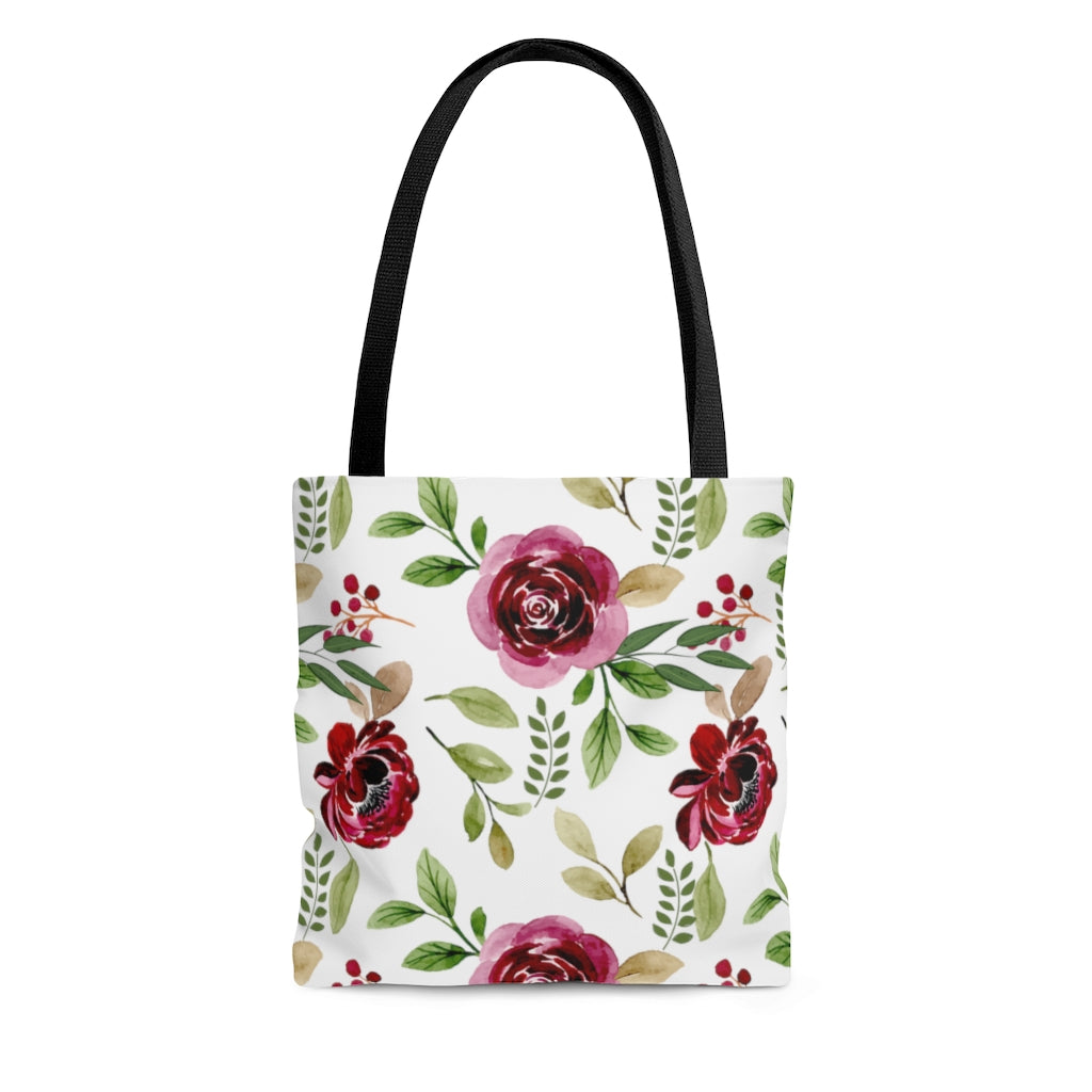 Floral Rose Tote Bag / Country Rose Bag