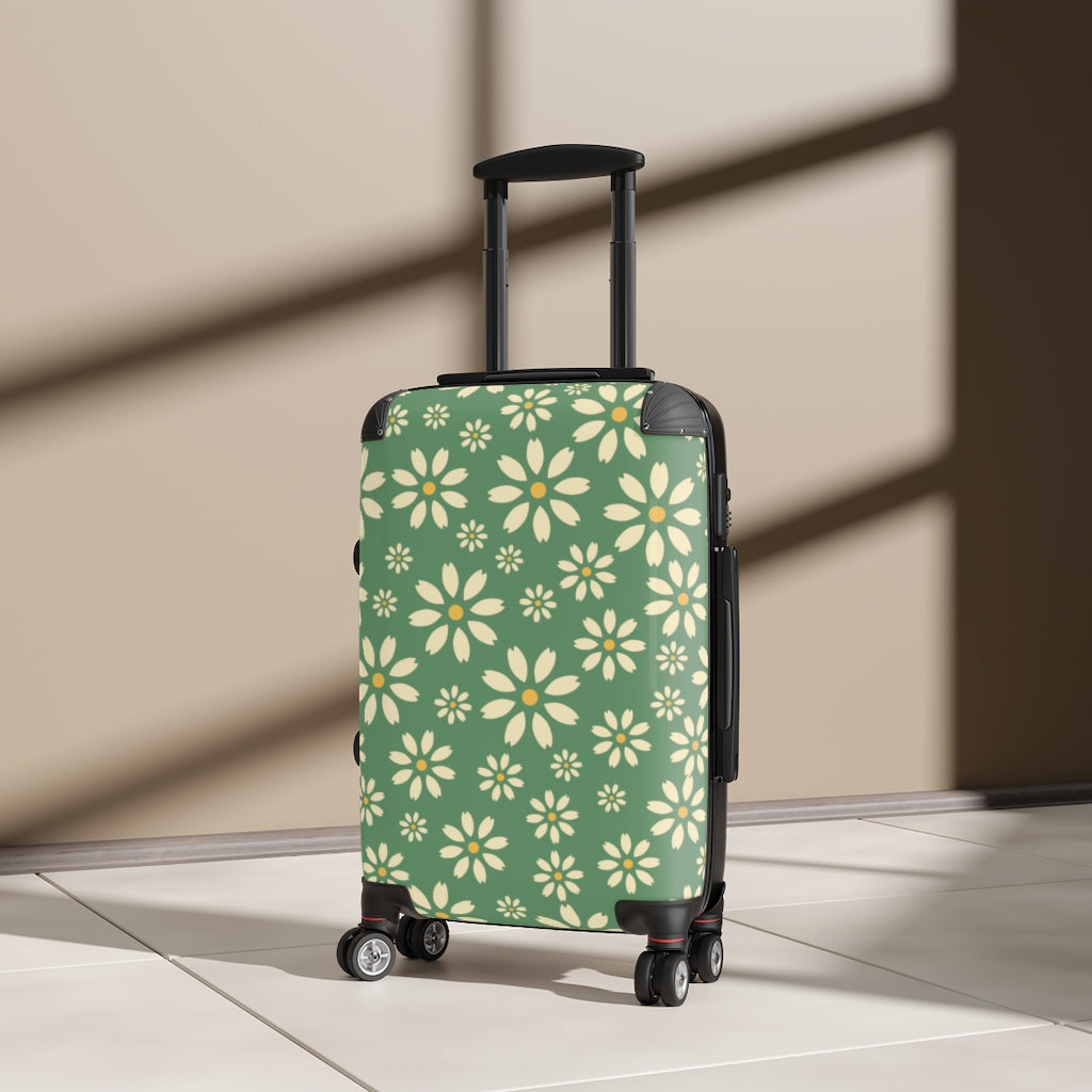 custom daisy luggage