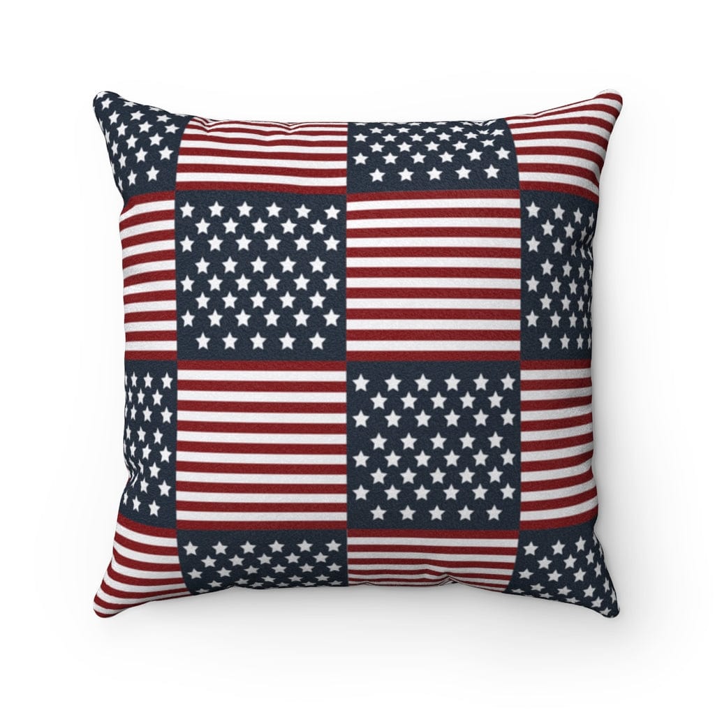 independence day pillow with american flag pattern for the 4th of july party
