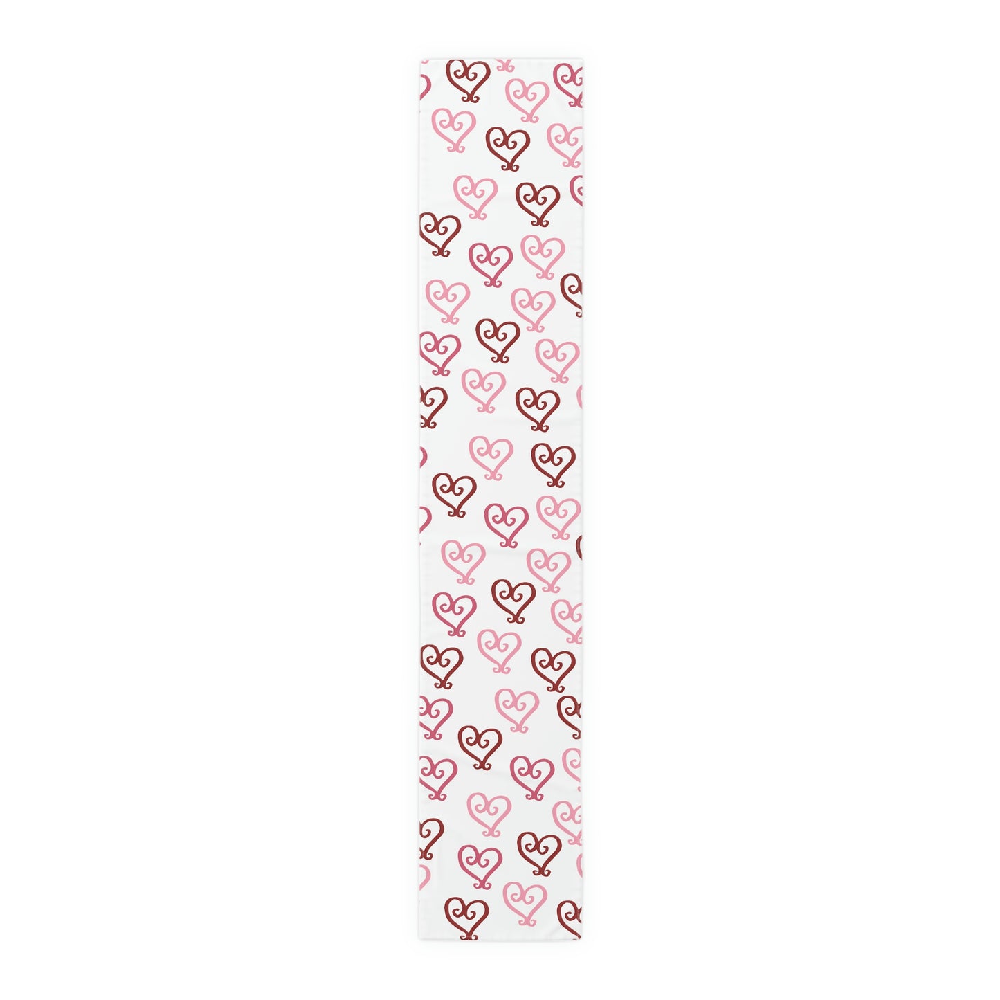 Valentine's Day Table Runner / Valentine's Day Decor / Pink Heart Decor / Red Heart Table Runner / Valentine's Table Decor