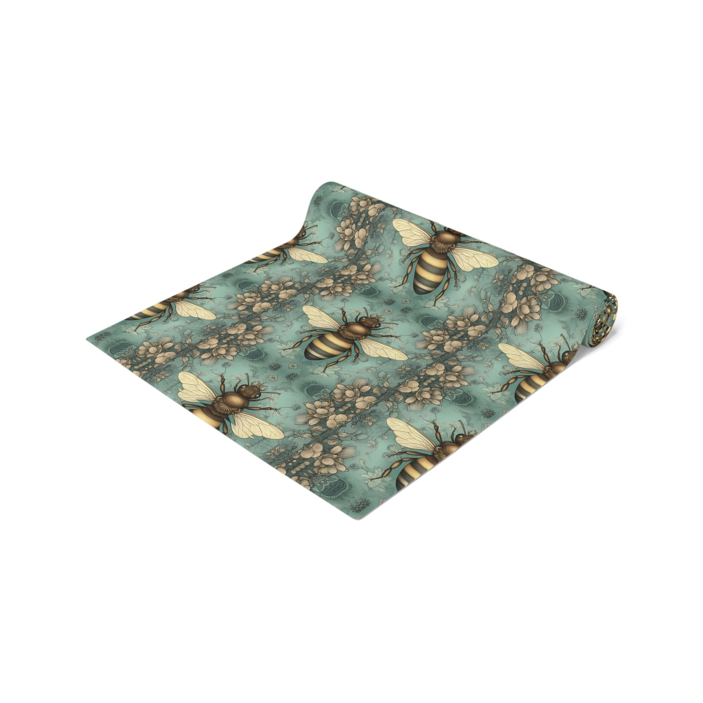 Teal Honey Bee Table Runner