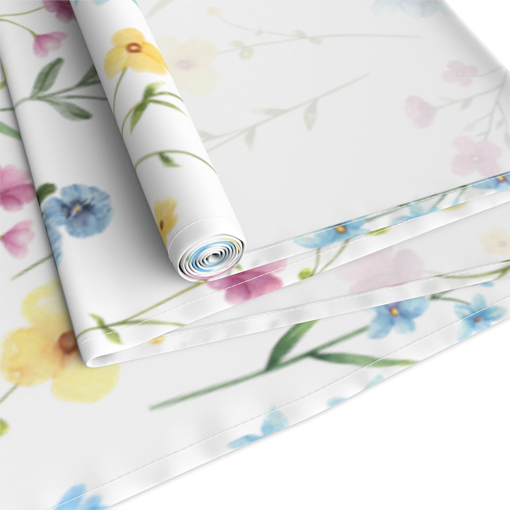 Floral Table Runner / Wildflower Table Decor