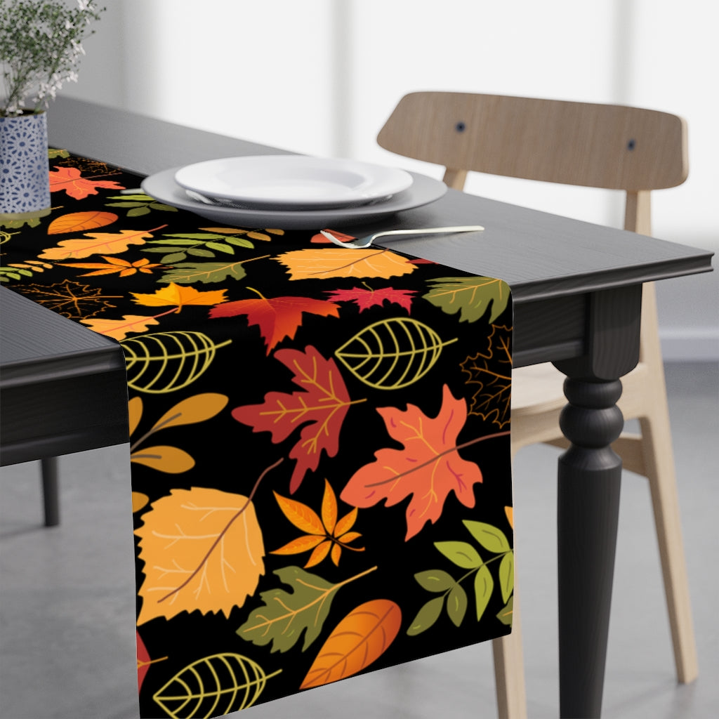 Fall Round Table Runner Thanksgiving Table Runner / Fall Leaves Table Runner – Farmhouse for ...