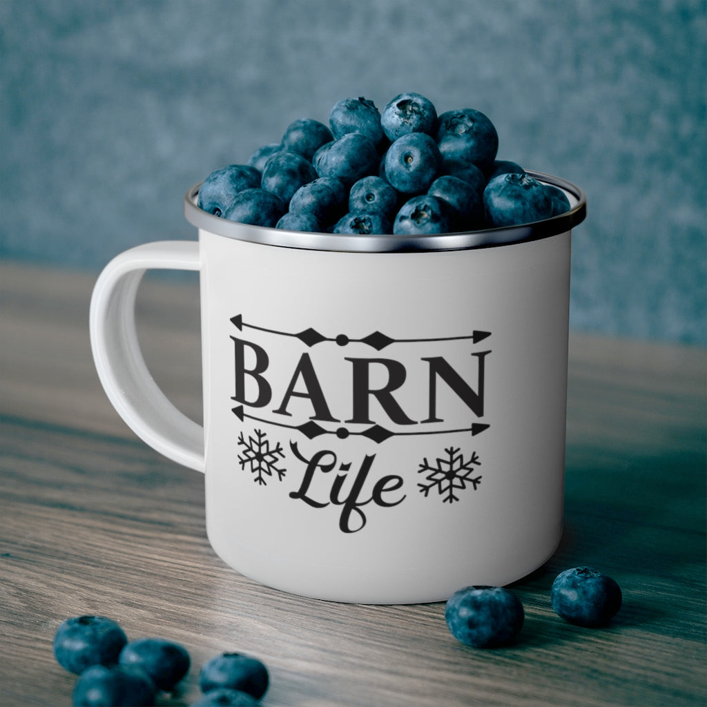 farmhouse kitchen mug with barn life on front in farmhouse style 
