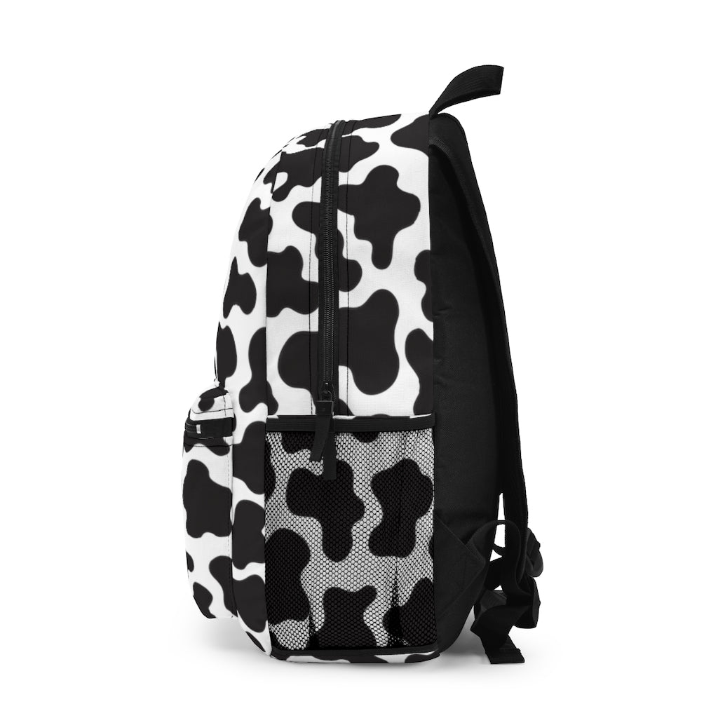 Cow Print Backpack / Girls Bookbag