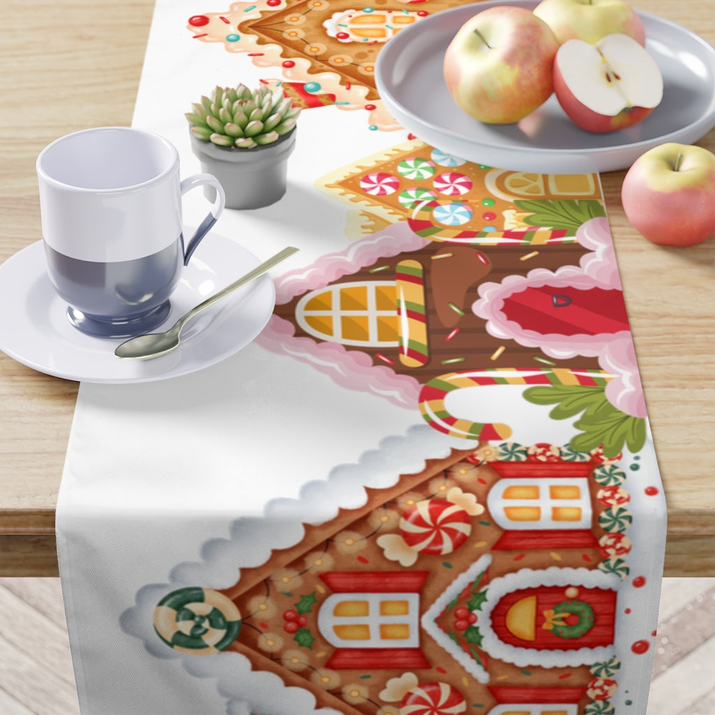 Gingerbread House Table Runner / Christmas Table Runner – Farmhouse for ...