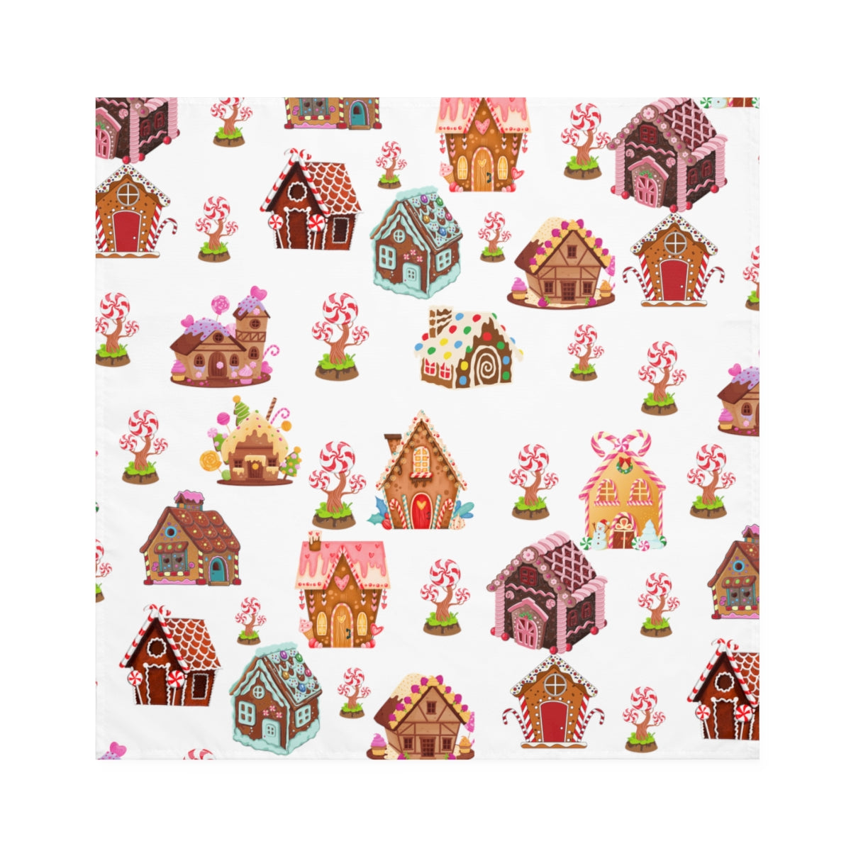Gingerbread House Napkins / Christmas Napkins / Set of 4 Cloth Napkins