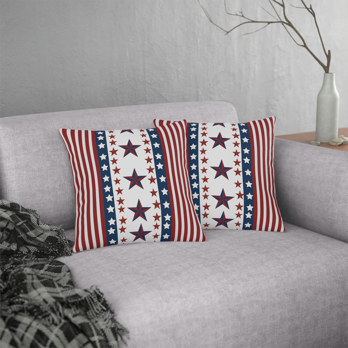 USA 4th of July Outdoor Pillow