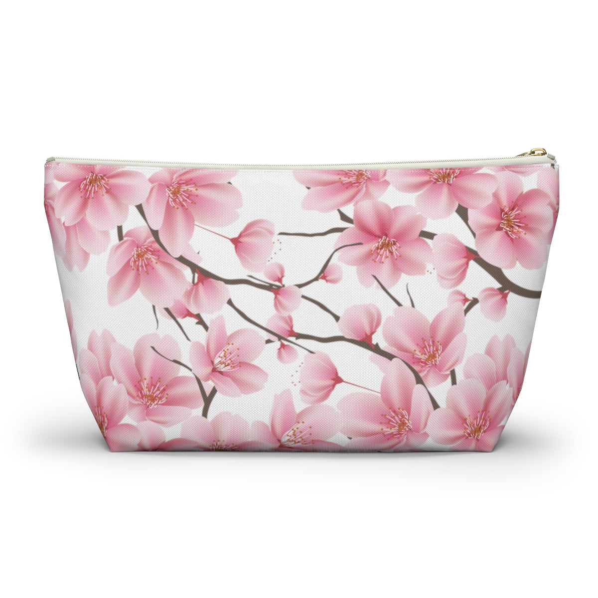 Cherry Blossom Makeup Bag / Pink Cosmetic Bag