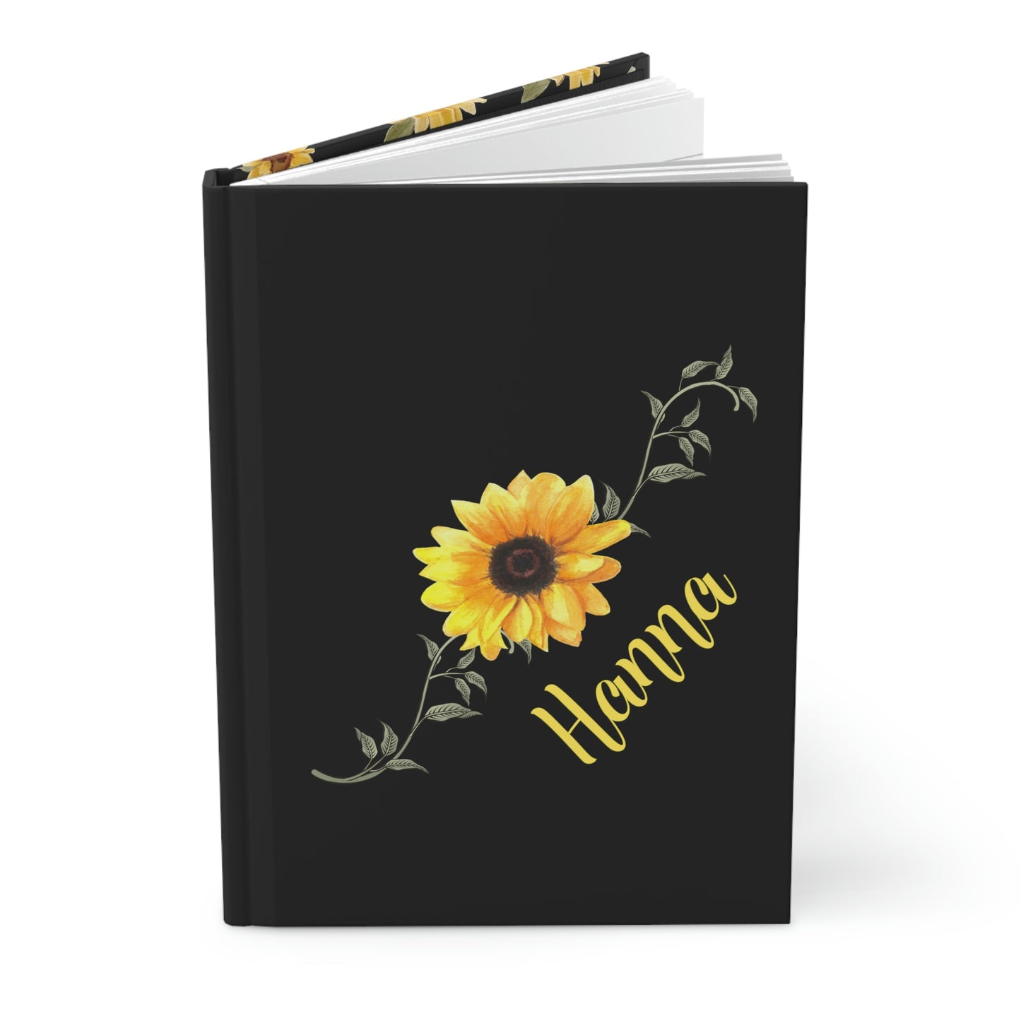 Personalized Name Sunflower Journal
