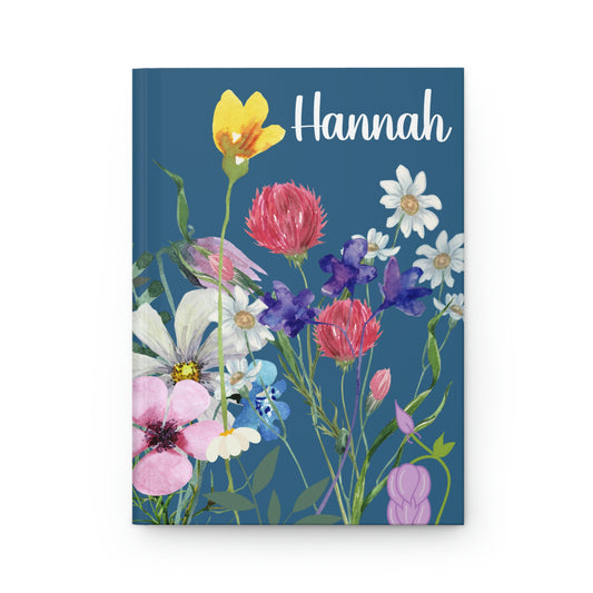 personalized spring wildflower journal