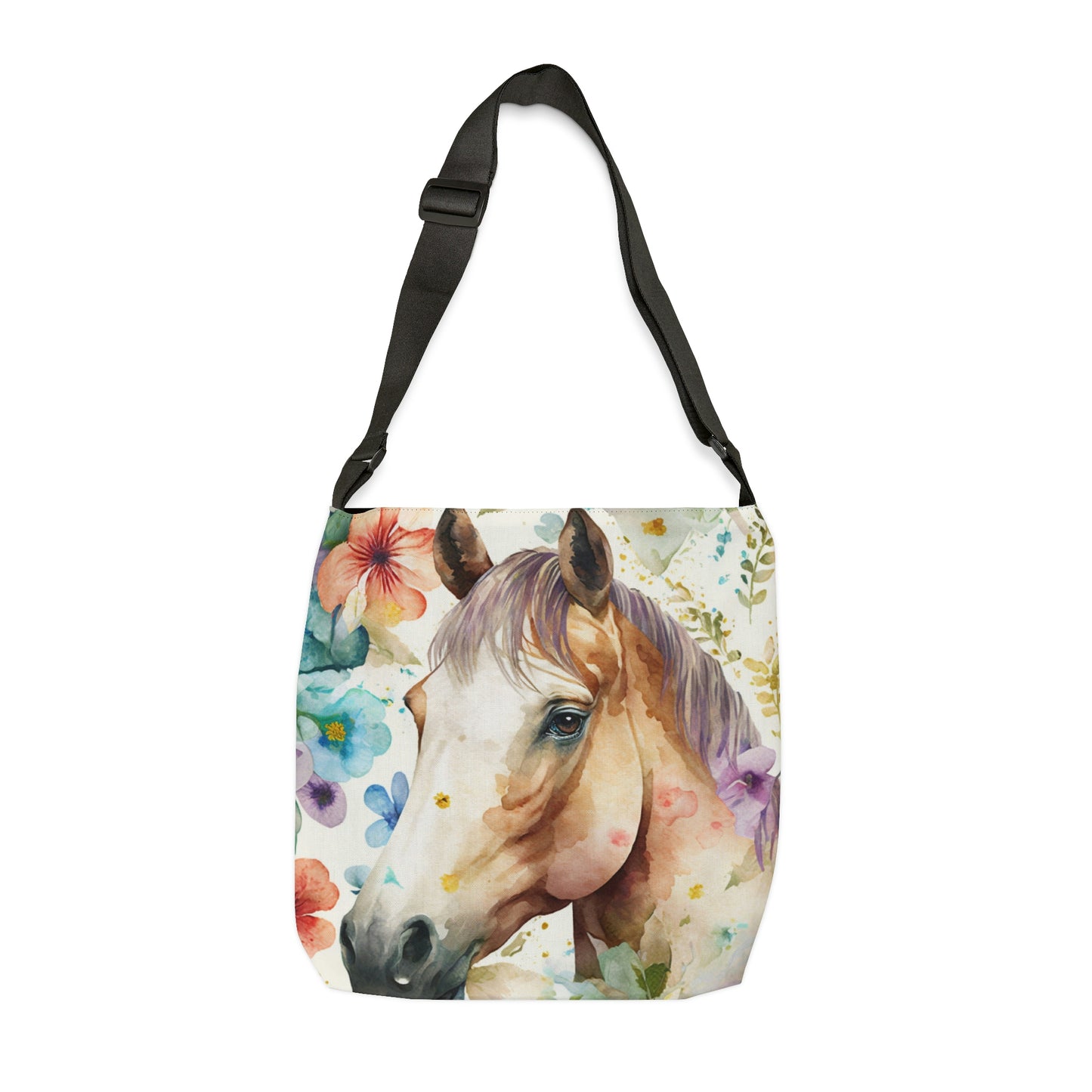Horse Print Tote Bag /  Floral Tote Bag