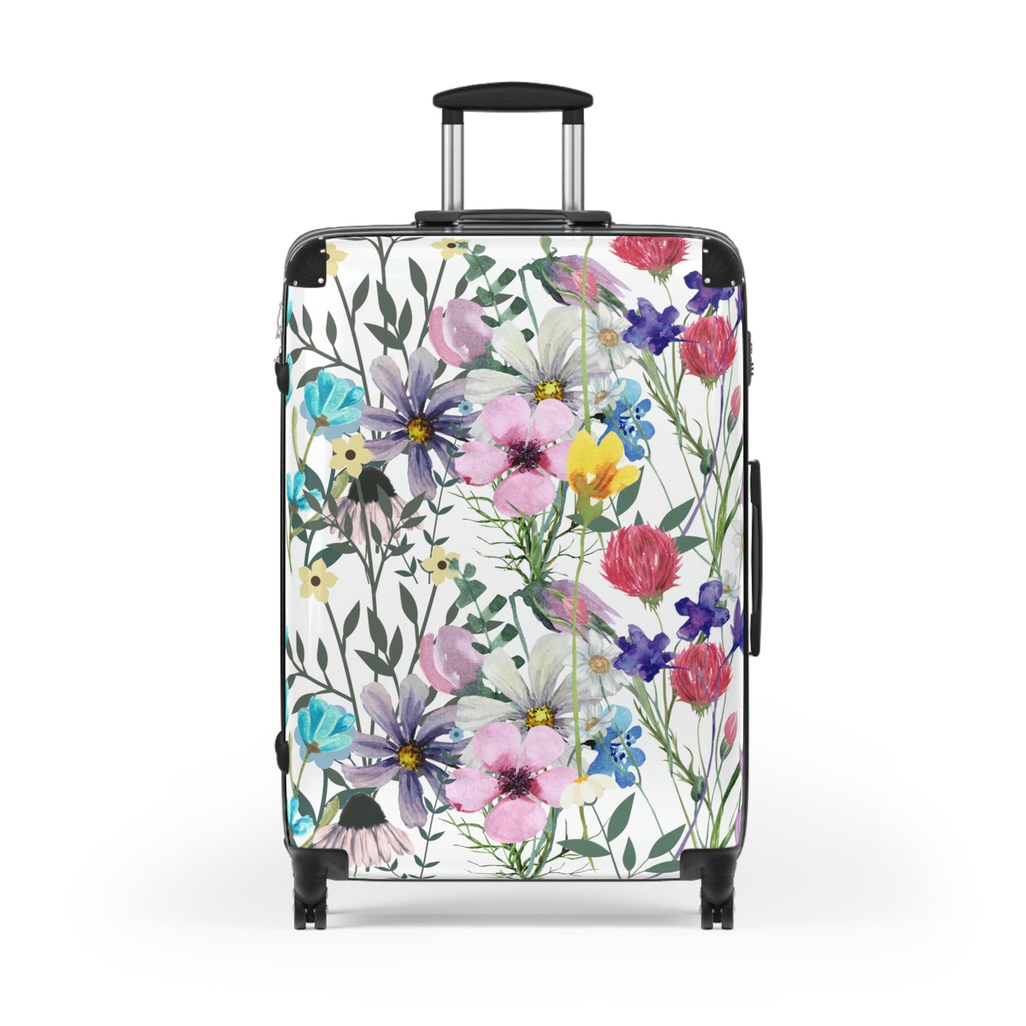 summer floral womens suitcase
