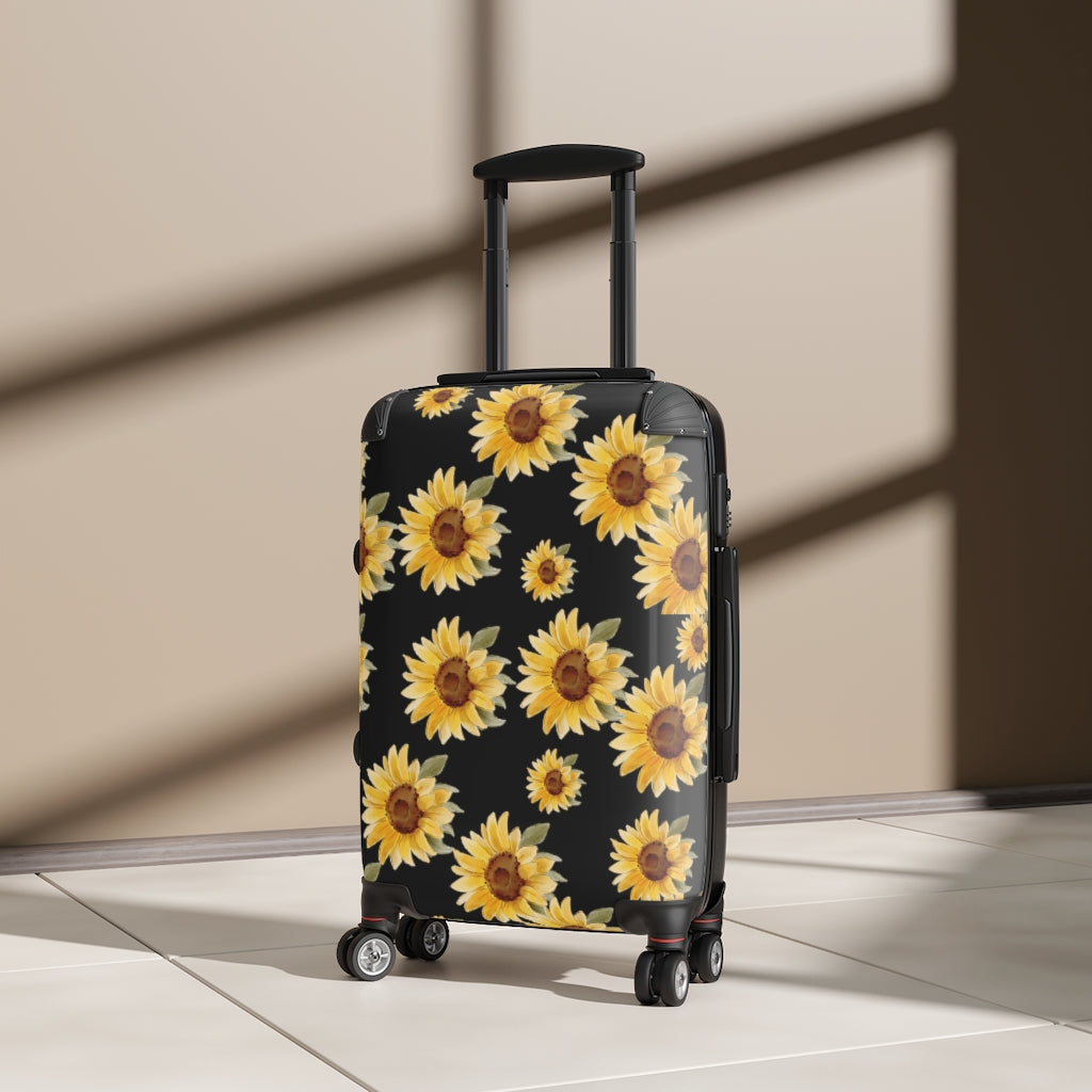 Sunflower Suitcase Wheeled Suitcase Sunflower Luggage Farmhouse for the Soul