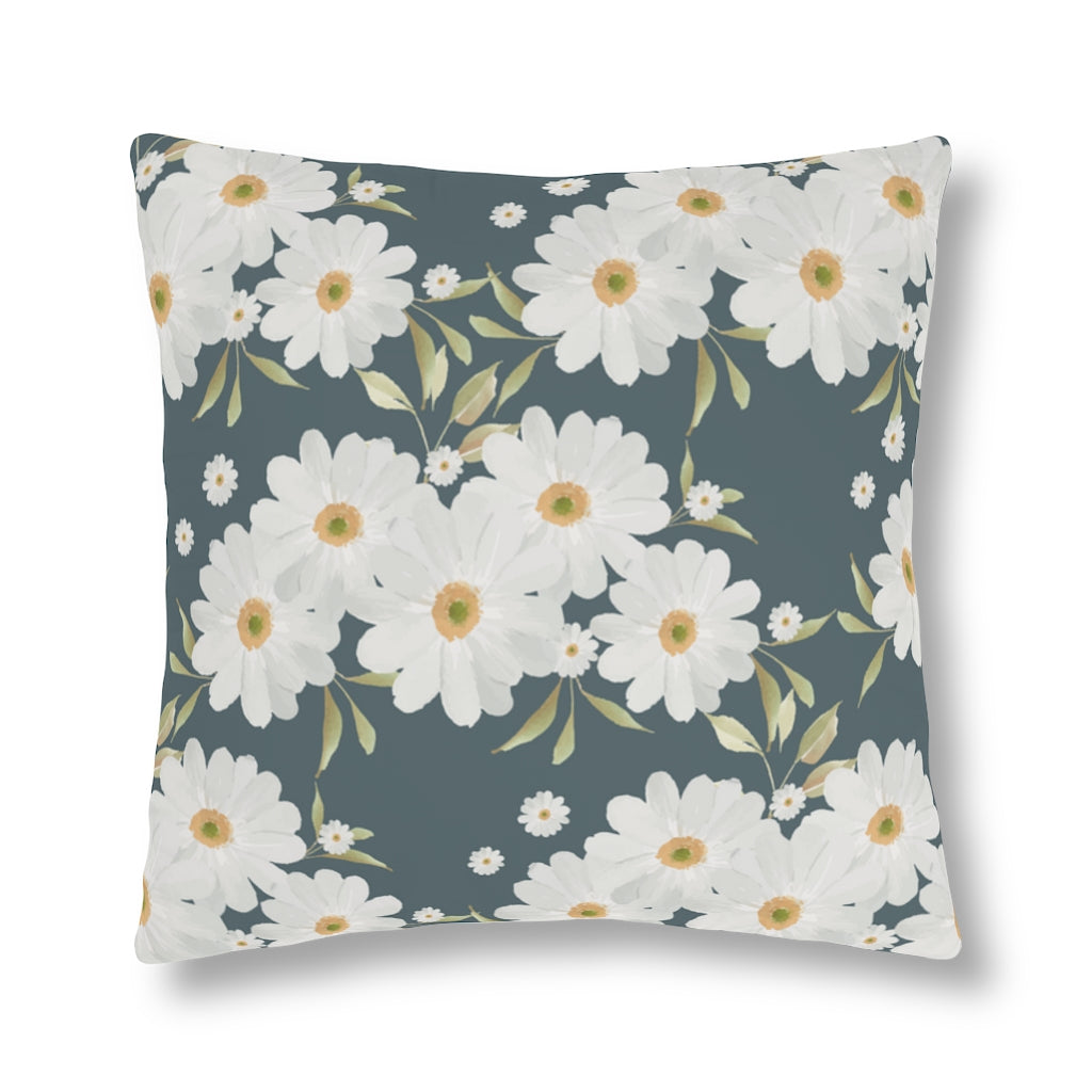 Daisy Pillow / Floral Outdoor Pillow