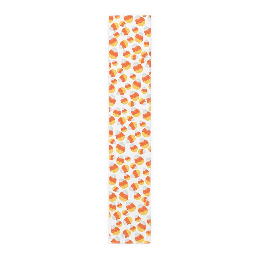candy corn table runner for halloween party
