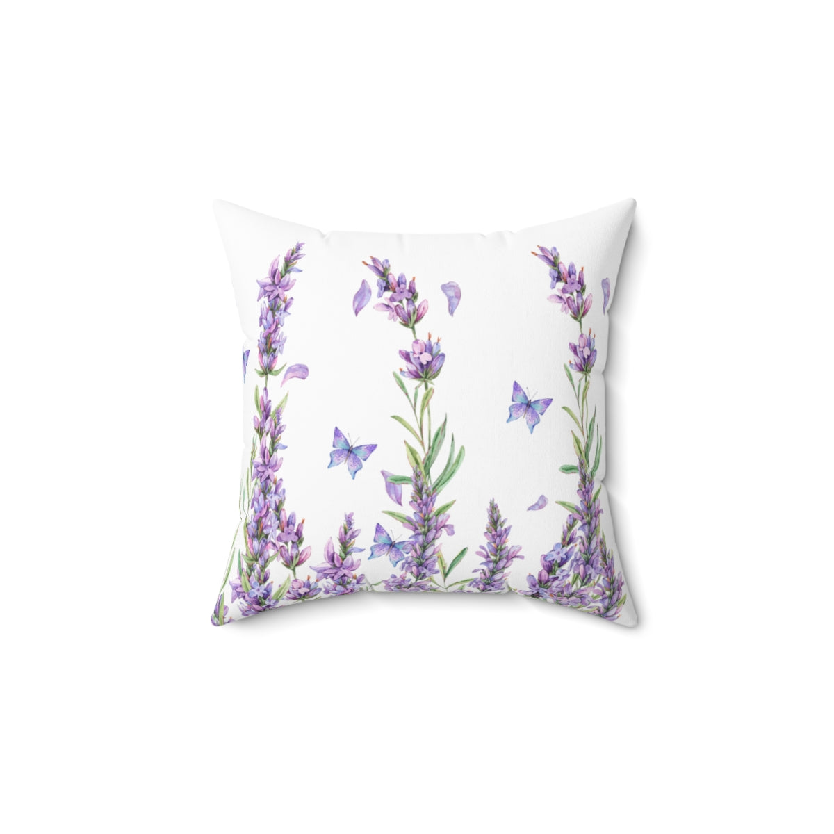 purple lavender throw pillow