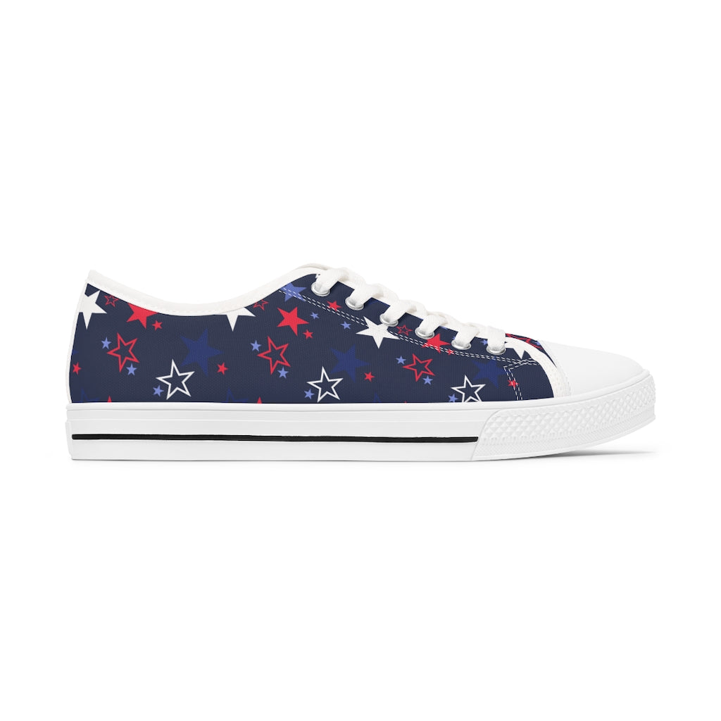 Women's 4th of July Sneakers / Usa Stars Sneakers / Patriotic Shoes