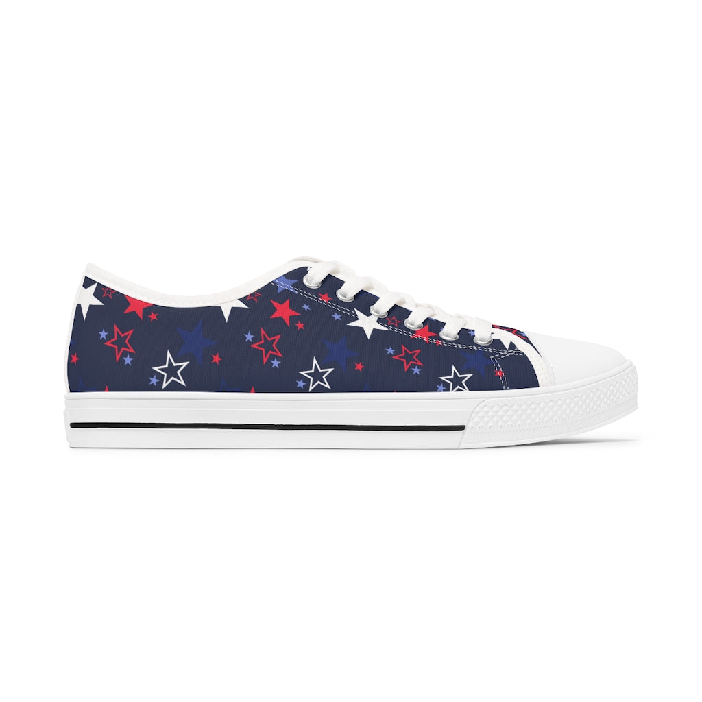 Women's 4th of July Sneakers Usa Stars Sneakers Patriotic