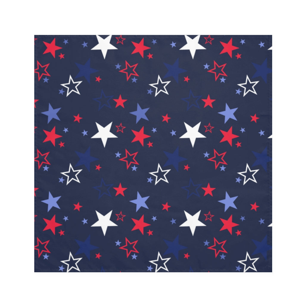 red, white and blue stars napkins, patriotic decor
