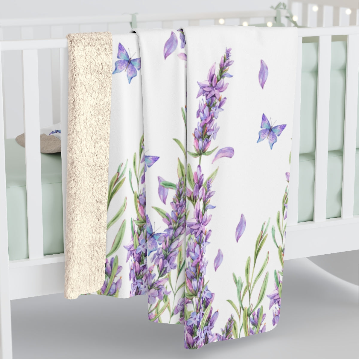 Personalized Blanket / Lavender Blanket / Purple Nursery Blanket