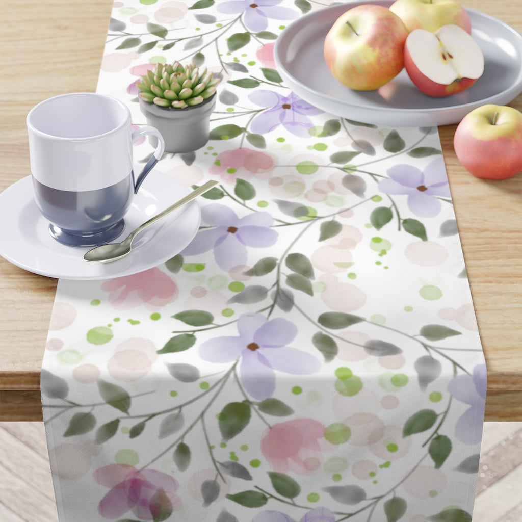 Spring Floral Table Runner / Flower Table Runner