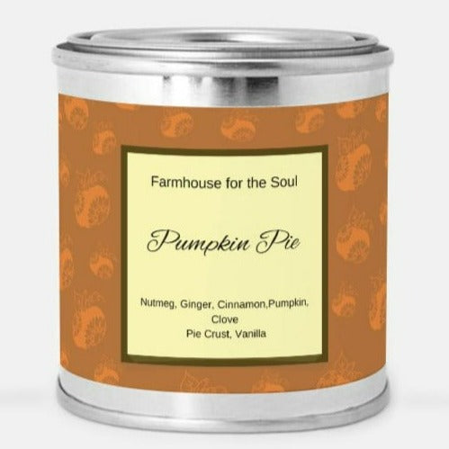 pumpkin spice scented candle for fall, thanksgiving or halloween