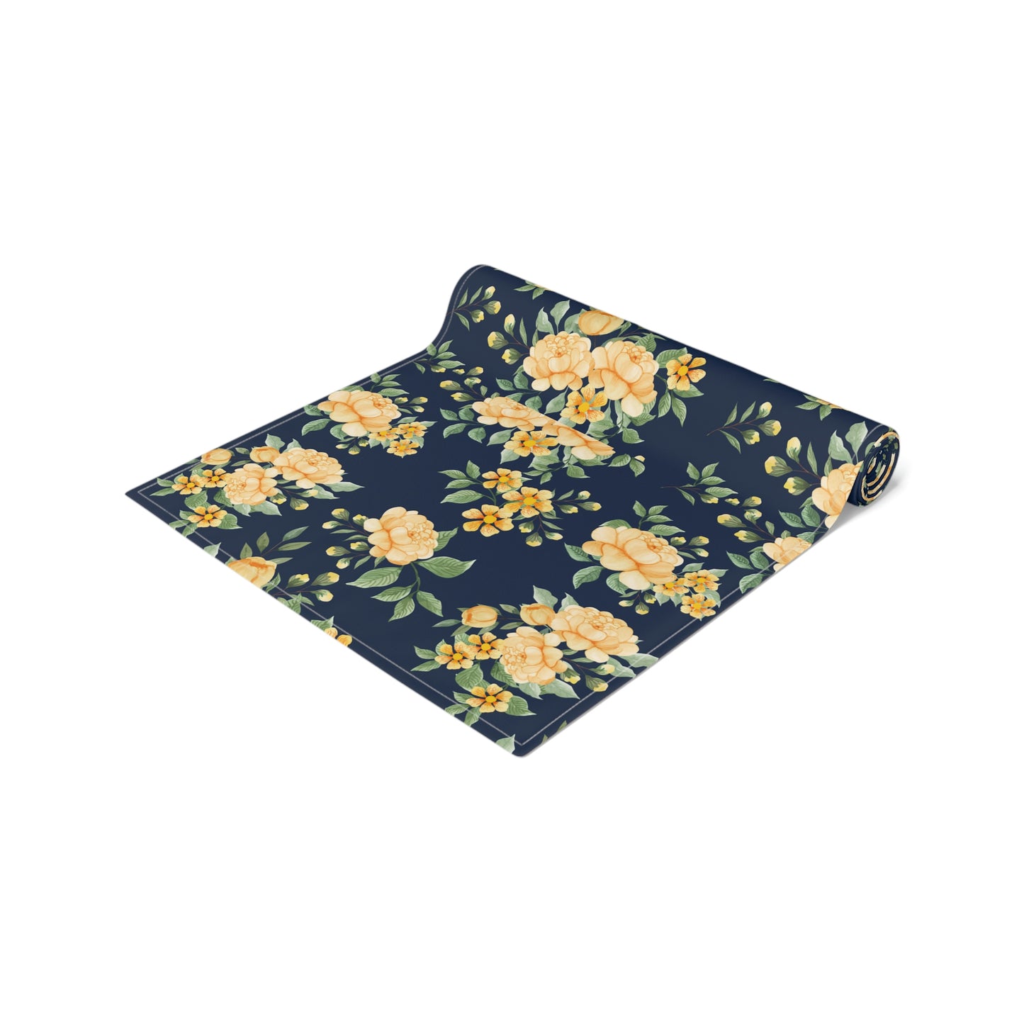Yellow Floral Table Runner