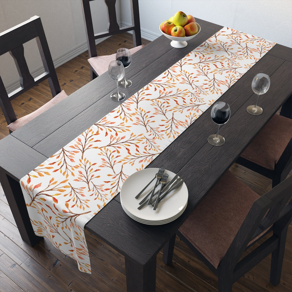 Fall Table Runner Changing Leaves Decor