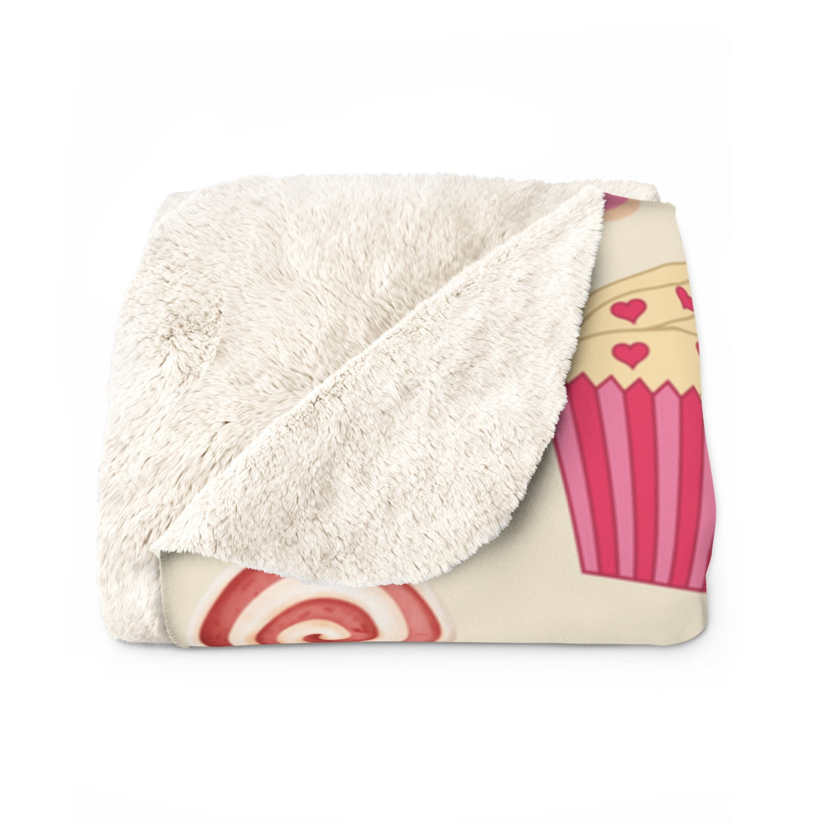 Pink  Candy Theme Sherpa Blanket