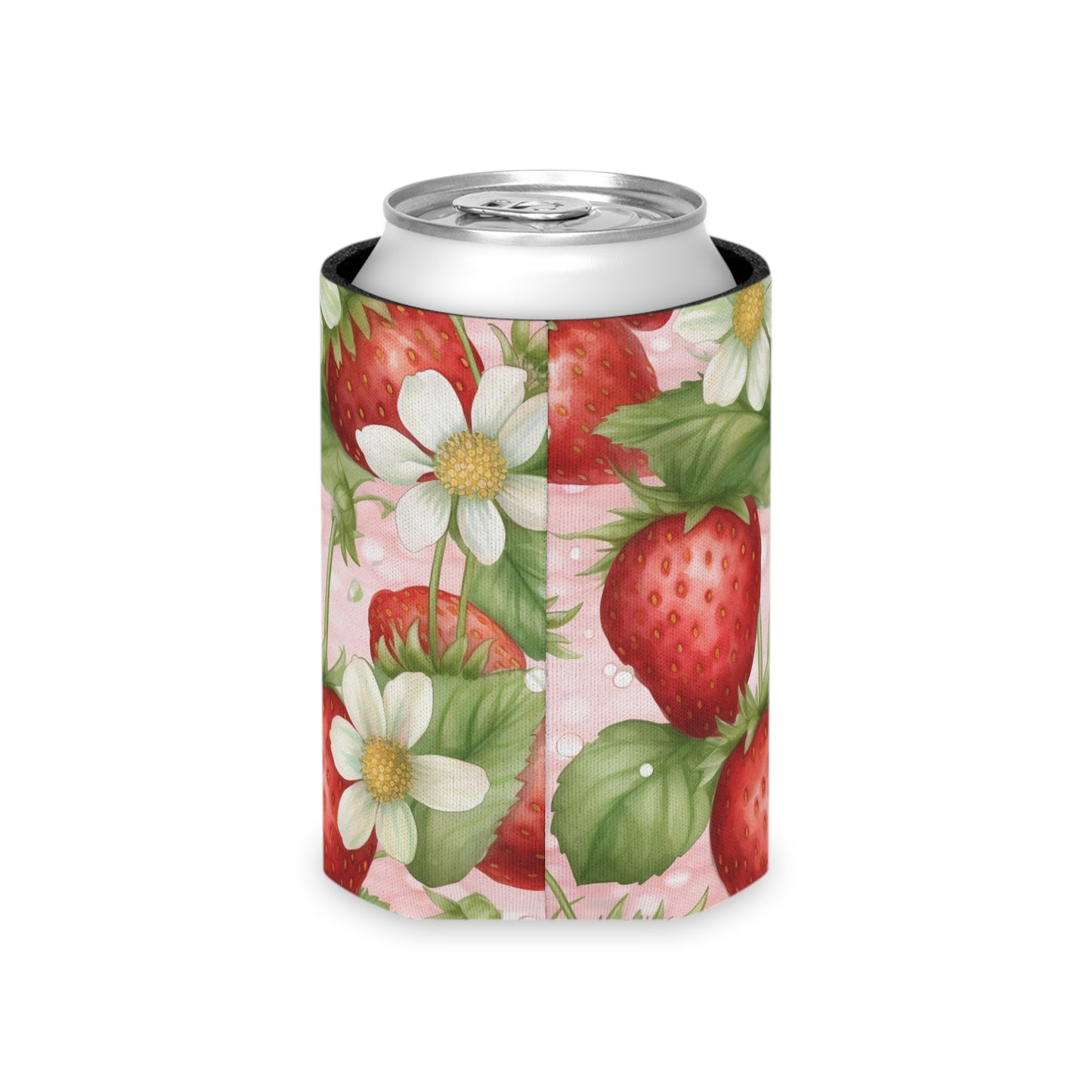 Summer Can Cooler / Red Strawberry Can Koozie