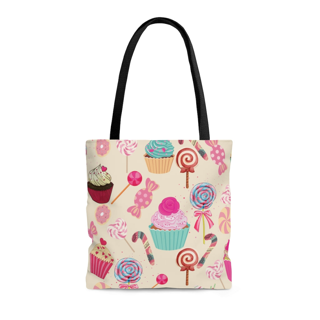 Christmas Candy Tote Bag / Cupcake Decor / Candy Theme Bag
