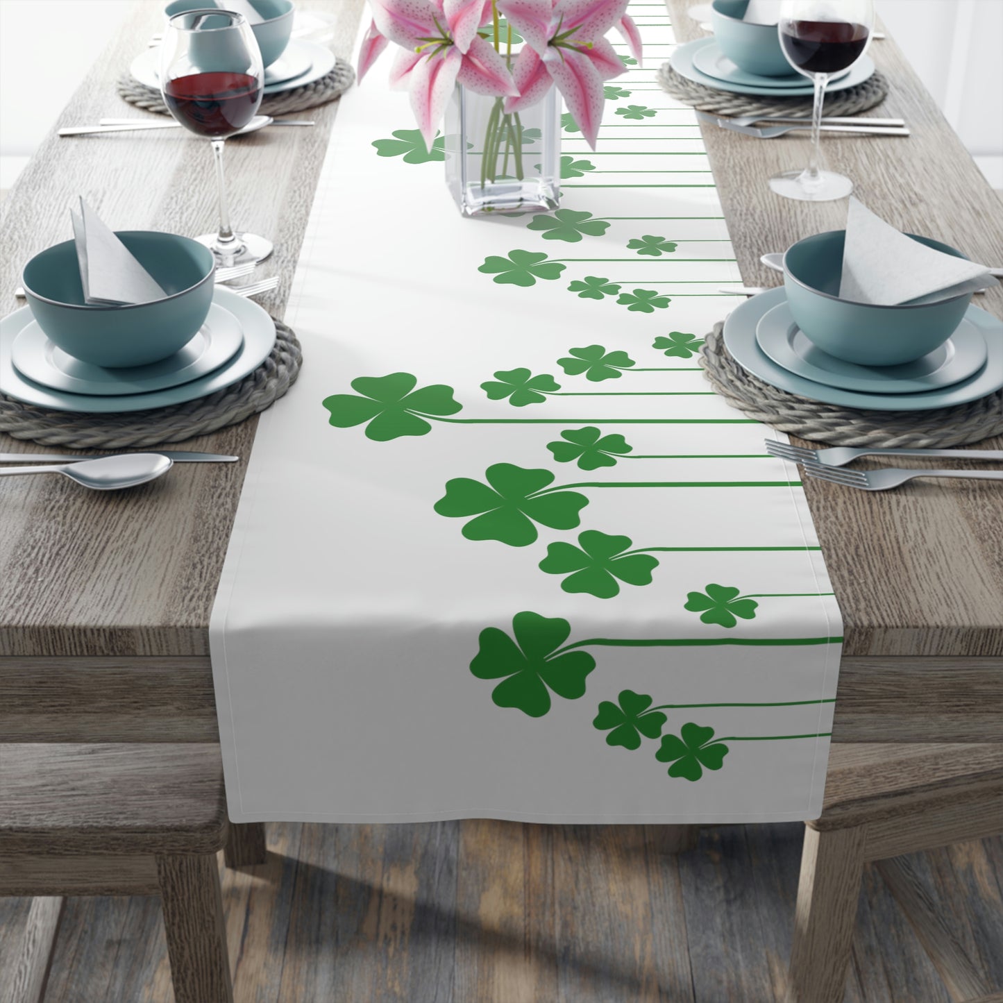 St Patrick's Day Table Runner / St Patrick's Day Decor / Custom Table Runner